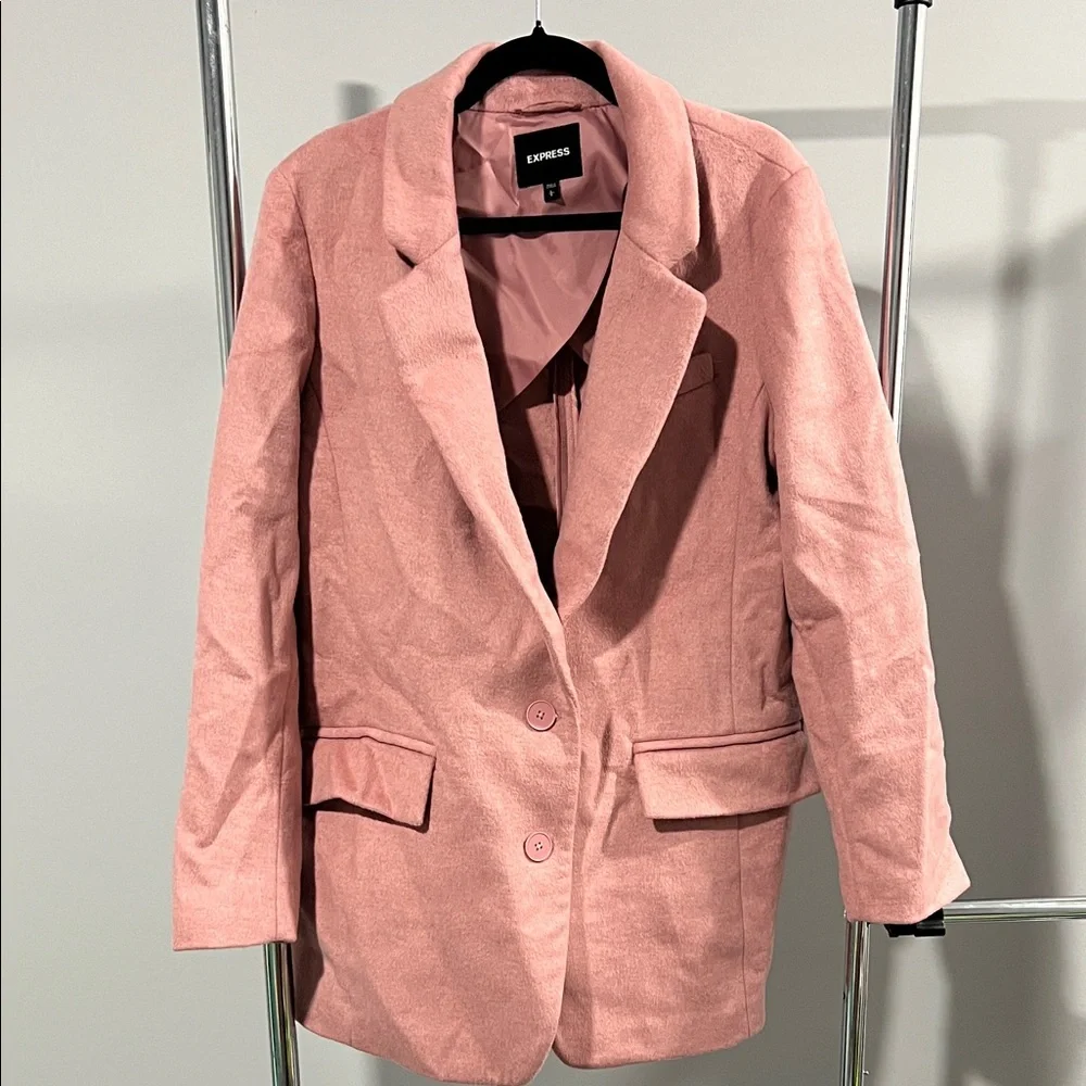 Express Women's Blush Pink Suit Jacket - Picture 1 of 2